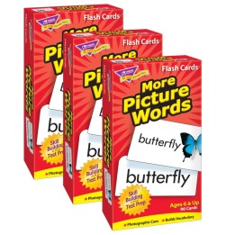 TREND More Picture Words Skill Drill Flash Cards, Pack of 3