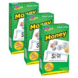 TREND Money Skill Drill Flash Cards, 3 Packs