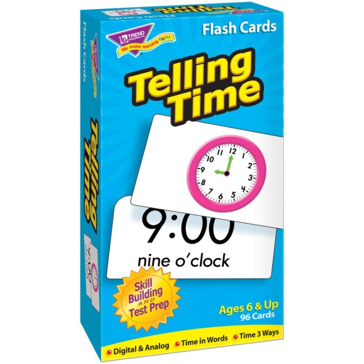 TREND Telling Time Skill Drill Flash Cards