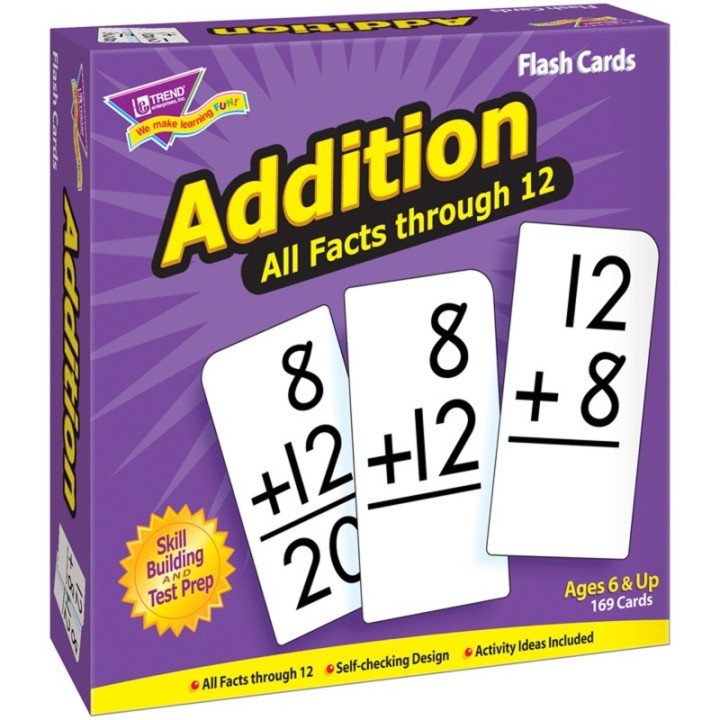 TREND Addition 0-12 All Facts Skill Drill Flash Cards