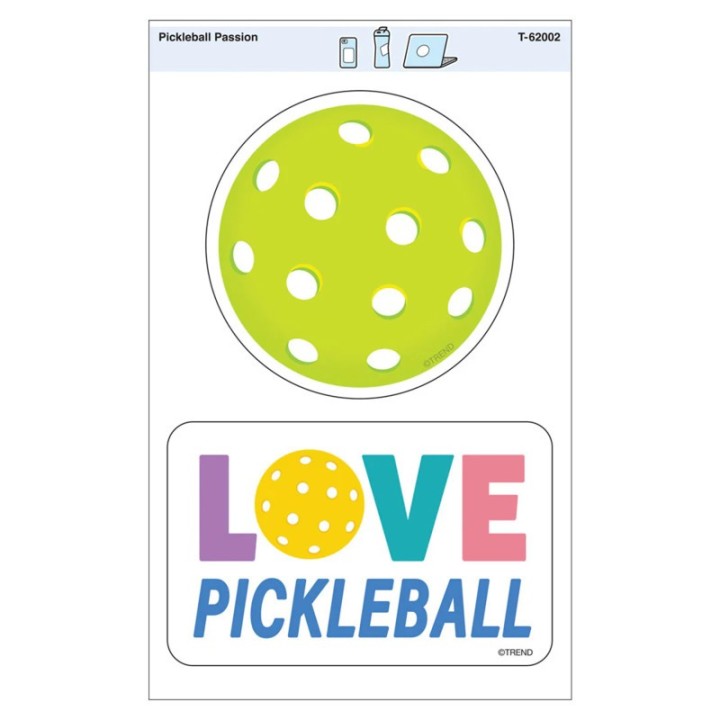 TREND Pickleball Passion Vinyl Stickers, Pack of 2