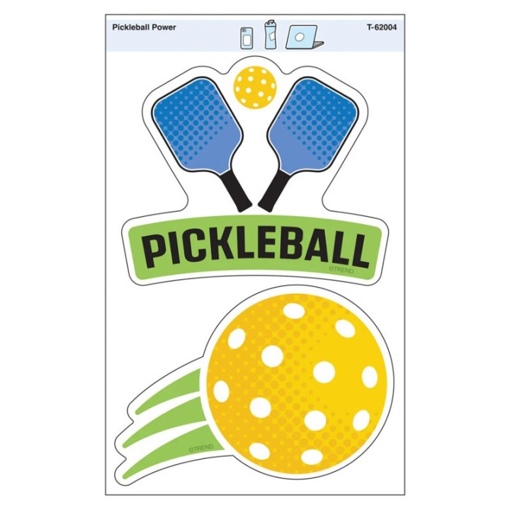 TREND Pickleball Power Vinyl Stickers, Pack of 2
