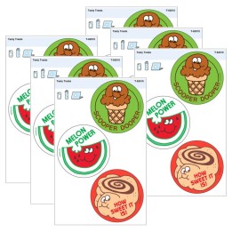 TREND Tasty Treats Vinyl Stickers, 3 Per Pack, 6 Packs