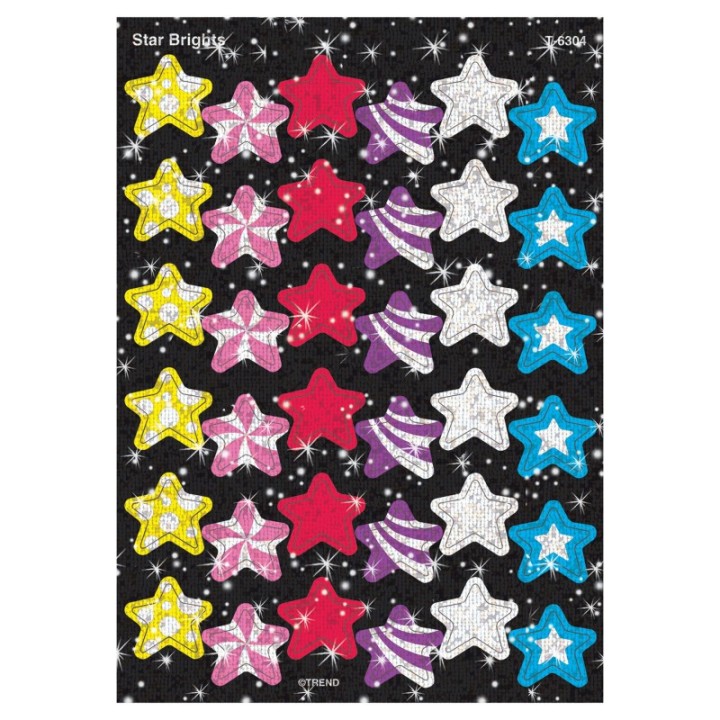 TREND Star Brights Sparkle Stickers®, 72 ct