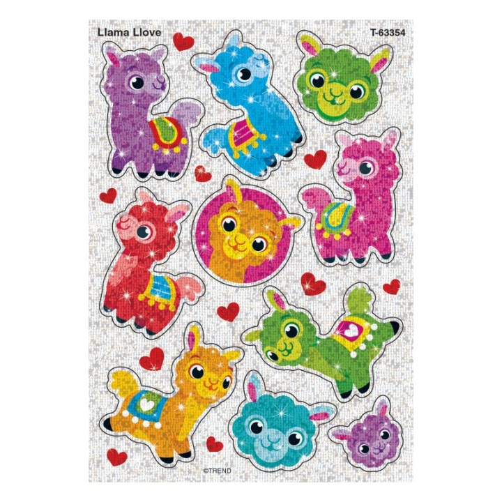 TREND Llama Llove Sparkle Stickers®, 20 Count