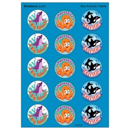 TREND Sea Animals/Blueberry Stinky Stickers®, 60 Ct