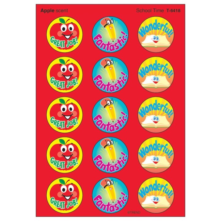 TREND School Time/Apple Stinky Stickers®, 60 ct.