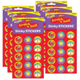 TREND School Time/Apple Stinky Stickers®, 60 Per Pack, 6 Packs