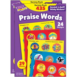 TREND Praise Words Stinky Stickers® Variety Pack, 435 Per Pack, 2 Packs