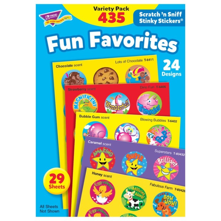 TREND Fun Favorites Stinky Stickers® Variety Pack, 435 ct