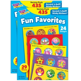 TREND Fun Favorites Stinky Stickers® Variety Pack, 435 Per Pack, 2 Packs