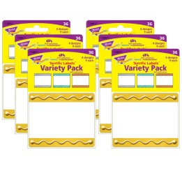 TREND I ♥ Metal™ Embossed Terrific Labels™ Variety Pack, 36 Per Pack, 6 Packs