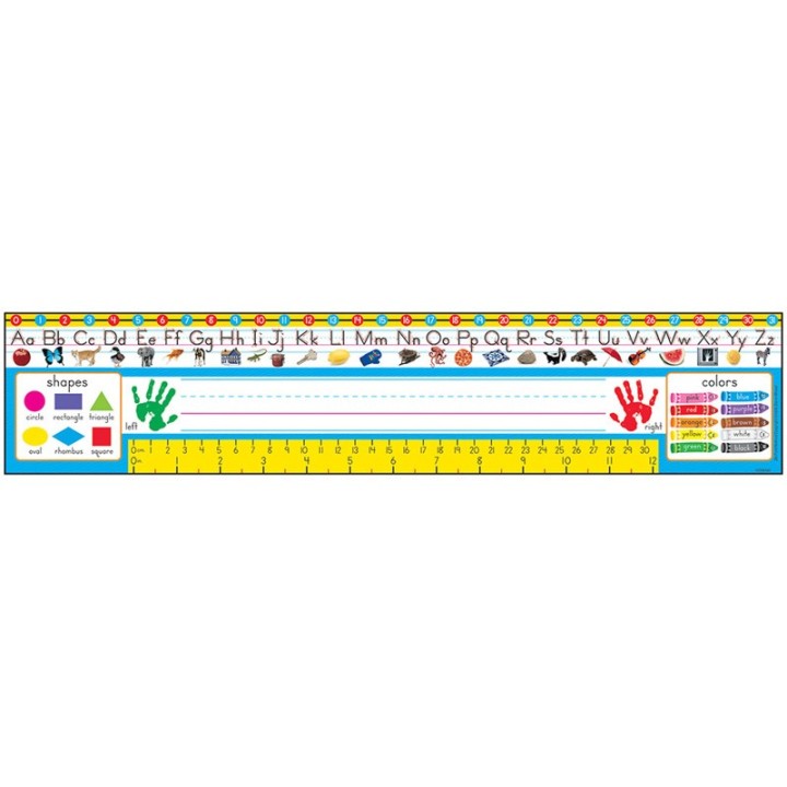 TREND PreK-1 Zaner-Bloser Desk Toppers® Ref. Name Plates, 36 ct