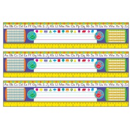 TREND Zaner-Bloser Desk Toppers® Reference Name Plates, Grades 2-3, 36 Per Pack, 3 Packs