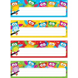 TREND Owl-Stars!® Desk Toppers® Name Plates Var. Pk., 32 ct