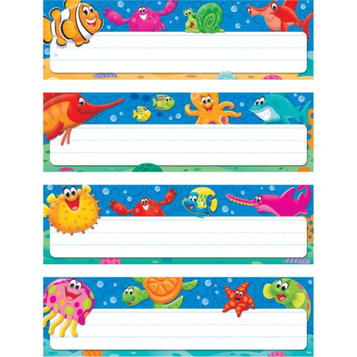 TREND Sea Buddies™ Desk Toppers® Name Plates Var. Pk., 32 ct