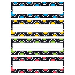 TREND Bold Strokes Circles Desk Toppers® Name Plates Var.Pk., 32 ct