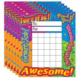 TREND Reward Words Incentive Pad, 36 Sheets Per Pad, Pack of 6