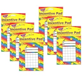 TREND Stars Incentive Pad, 36 Sheets Per Pad, Pack of 6