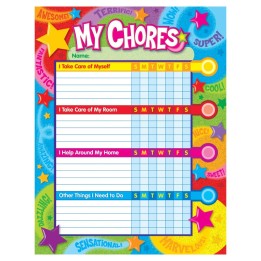 TREND Praise Words 'n Stars Chore Charts, pad of 25