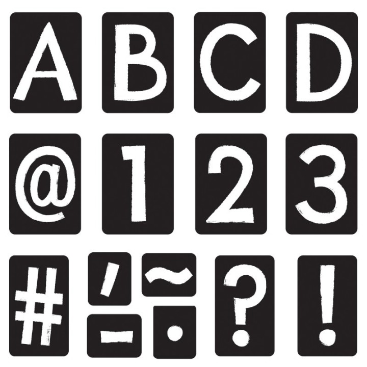 TREND Black 4" Tiles Uppercase Ready Letters®, 150 Pieces