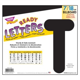 TREND Black 7-Inch Billboard Uppercase (EN/SP) Ready Letters®