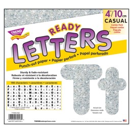 TREND Silver Sparkle 4" Casual Combo Ready Letters®