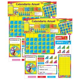 TREND Calendario Anual (Spanish) Bulletin Board Set, 2 Sets