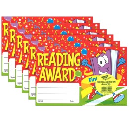TREND Reading Award Finish Line Recognition Awards, 30 Per Pack, 6 Packs