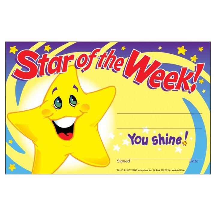 TREND Star of the Week! Recognition Awards, 30 ct