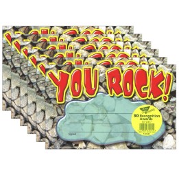 TREND You Rock! Recognition Awards, 30 Per Pack, 6 Packs