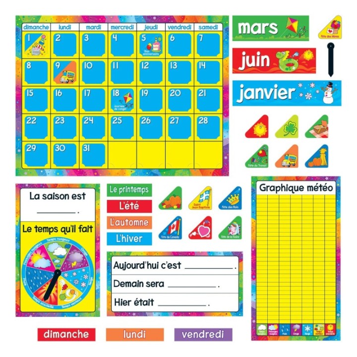 TREND Calendrier Annuel (FR) Bulletin Board Set