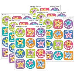 TREND Star Me Up, Tutti-Frutti Scent Scratch 'n Sniff Stinky Stickers®, 48 Per Pack, 6 Packs