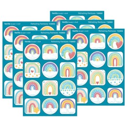 TREND Refreshing Rainbows, Vanilla Scent Scratch 'n Sniff Stinky Stickers®, 48 Per Pack, 6 Packs