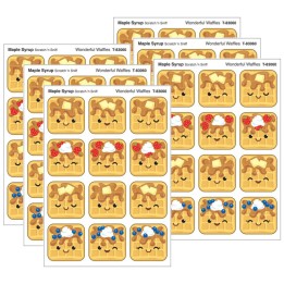 TREND Wonderful Waffles, Maple Syrup Scent Scratch 'n Sniff Stinky Stickers®, 48 Per Pack, 6 Packs
