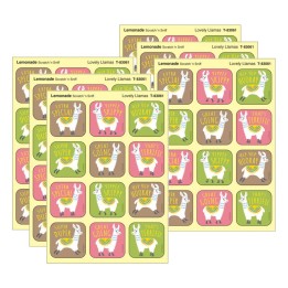 TREND Lovely Llamas, Lemonade Scent Scratch 'n Sniff Stinky Stickers®, 48 Per Pack, 6 Packs