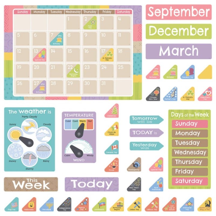 TREND Good to Grow Calendar Bulletin Board Set