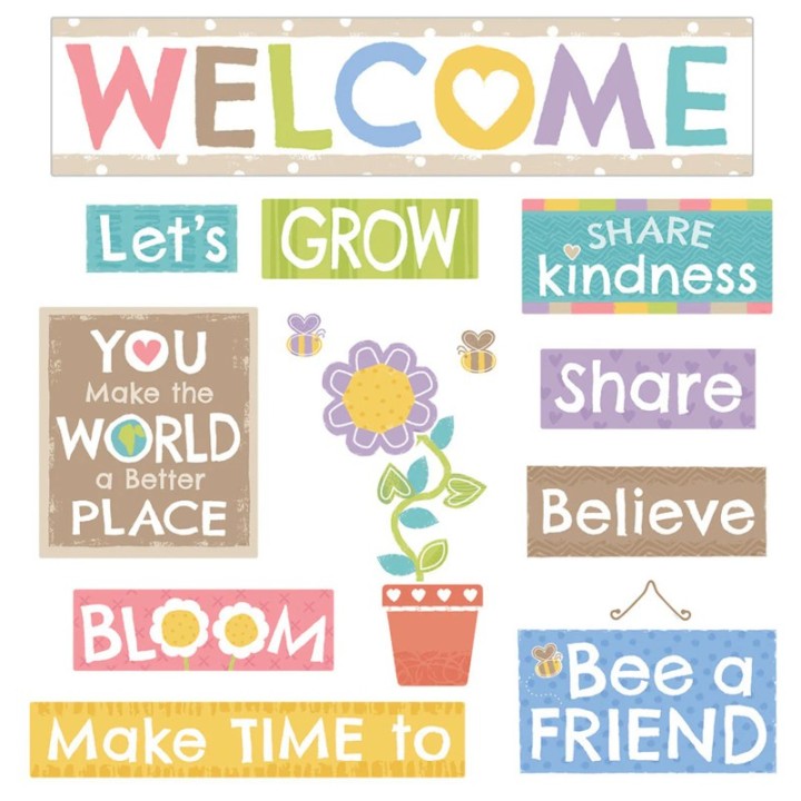 TREND Always Welcome Bulletin Board Set