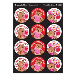 TREND Friendship Bears/Chocolate Cherry Stinky Stickers®, 48 Count