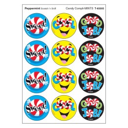TREND Candy Compli-MINTS/Peppermint Stinky Stickers®, 48 Count