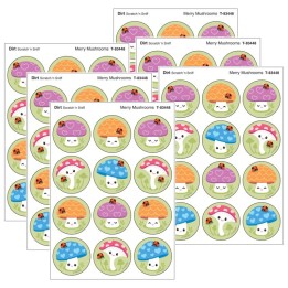 TREND Merry Mushrooms, Dirt scent Scratch 'n Sniff Stinky Stickers®, 48 Per Pack, 6 Packs