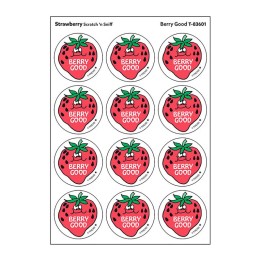 TREND Berry Good/Strawberry Scented Stickers, Pack of 24