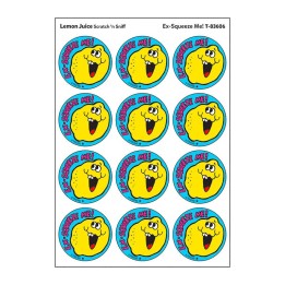 TREND Ex-Squeeze Me!/Lemon Juice Scented Stickers, Pack of 24