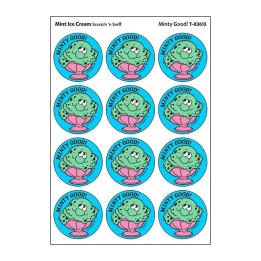 TREND Minty Good!/Mint Ice Cream Scented Stickers, Pack of 24