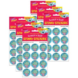 TREND Minty Good!/Mint Ice Cream Scented Stickers, 24 Per Pack, 6 Packs