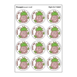 TREND Right On!/Pineapple Scented Stickers, Pack of 24
