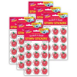 TREND Snappy!/Apple Scented Stickers, 24 Per Pack, 6 Packs