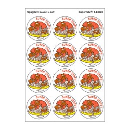TREND Super Stuff!/Spaghetti Scented Stickers, Pack of 24