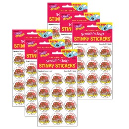TREND Super Stuff!/Spaghetti Scented Stickers, 24 Per Pack, 6 Packs