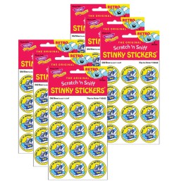 TREND Way to Motor/Old Shoe Scented Stickers, 24 Per Pack, 6 Packs